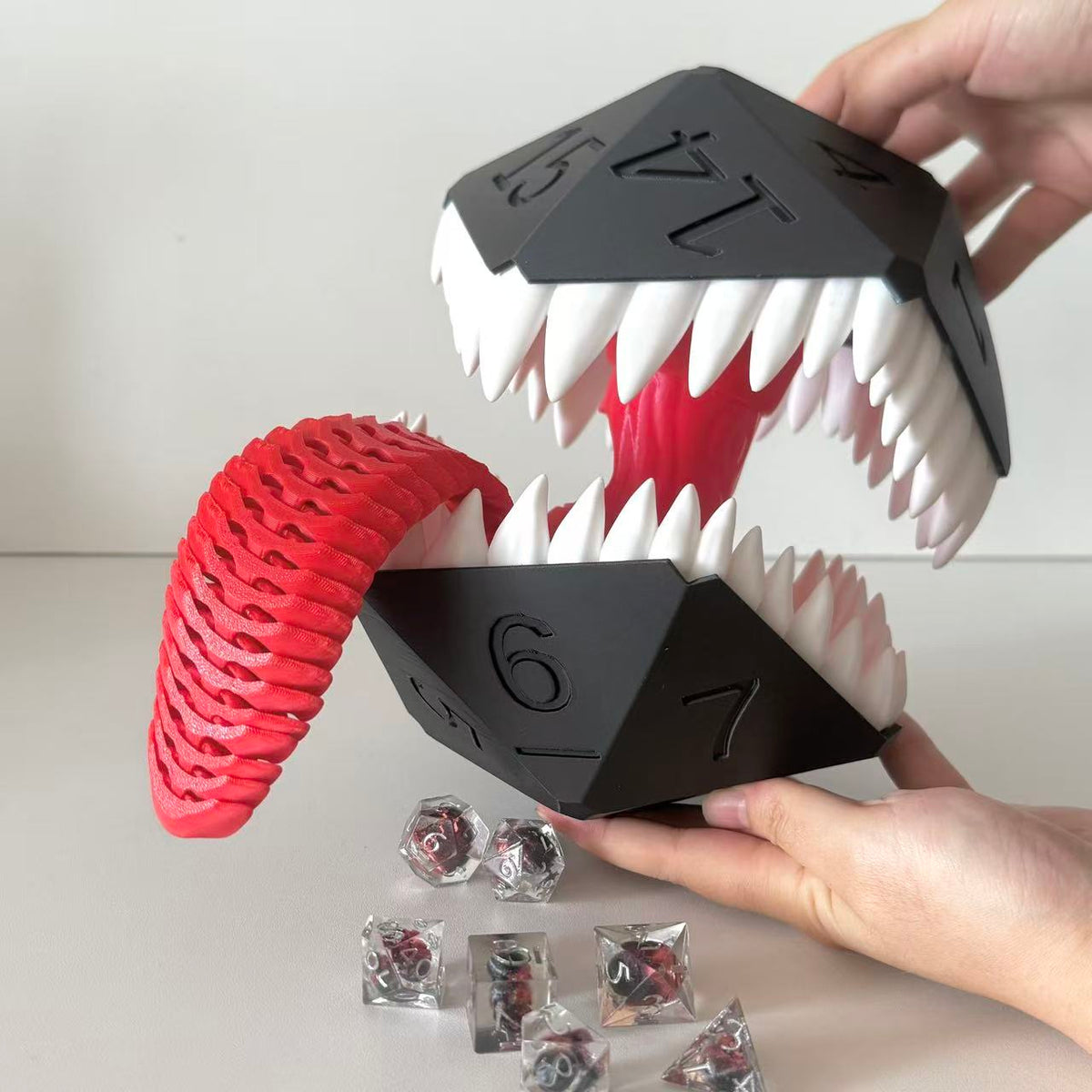 3D Printed Cthulhu Mimic Dice Box and Tower, D&D Tabletop RPG Decoration