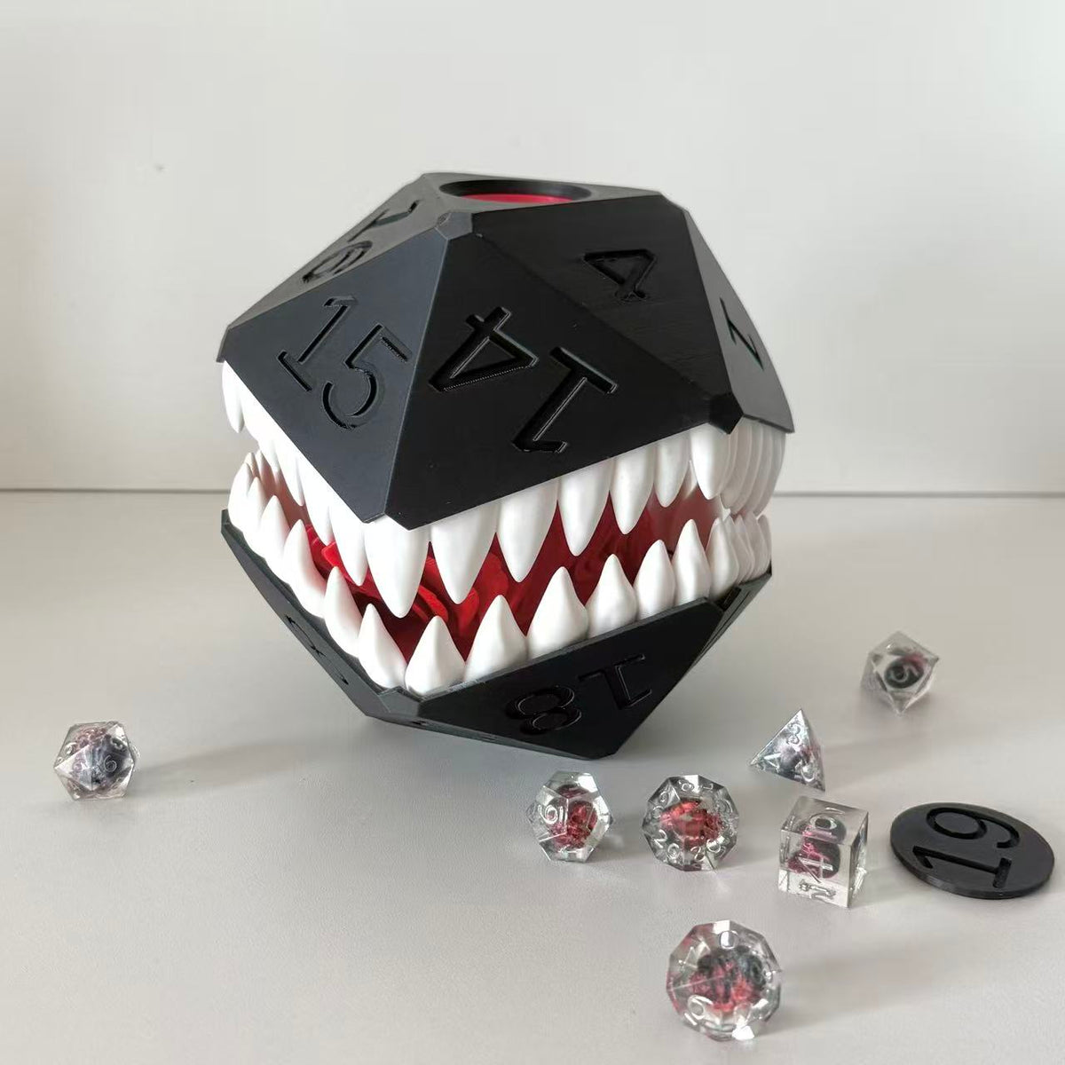 3D Printed Cthulhu Mimic Dice Box and Tower, D&D Tabletop RPG Decoration