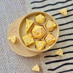 Handmade Resin Cheese Dice Set, Polyhedral DND RPG Dice, Sharp Edge Gamer Gift