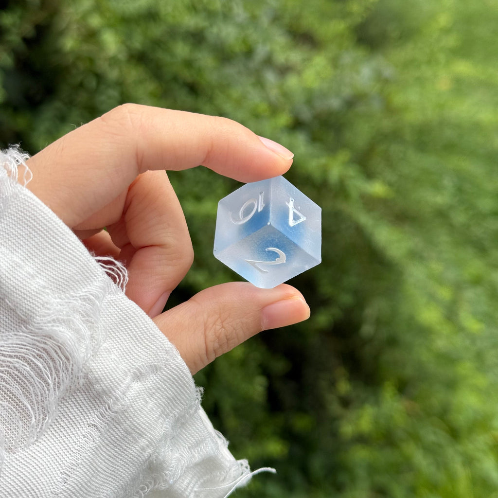 Handmade Pastel Candy Resin D&D Dice Set | Matte Polyhedral RPG Game Dice (DM Gift)