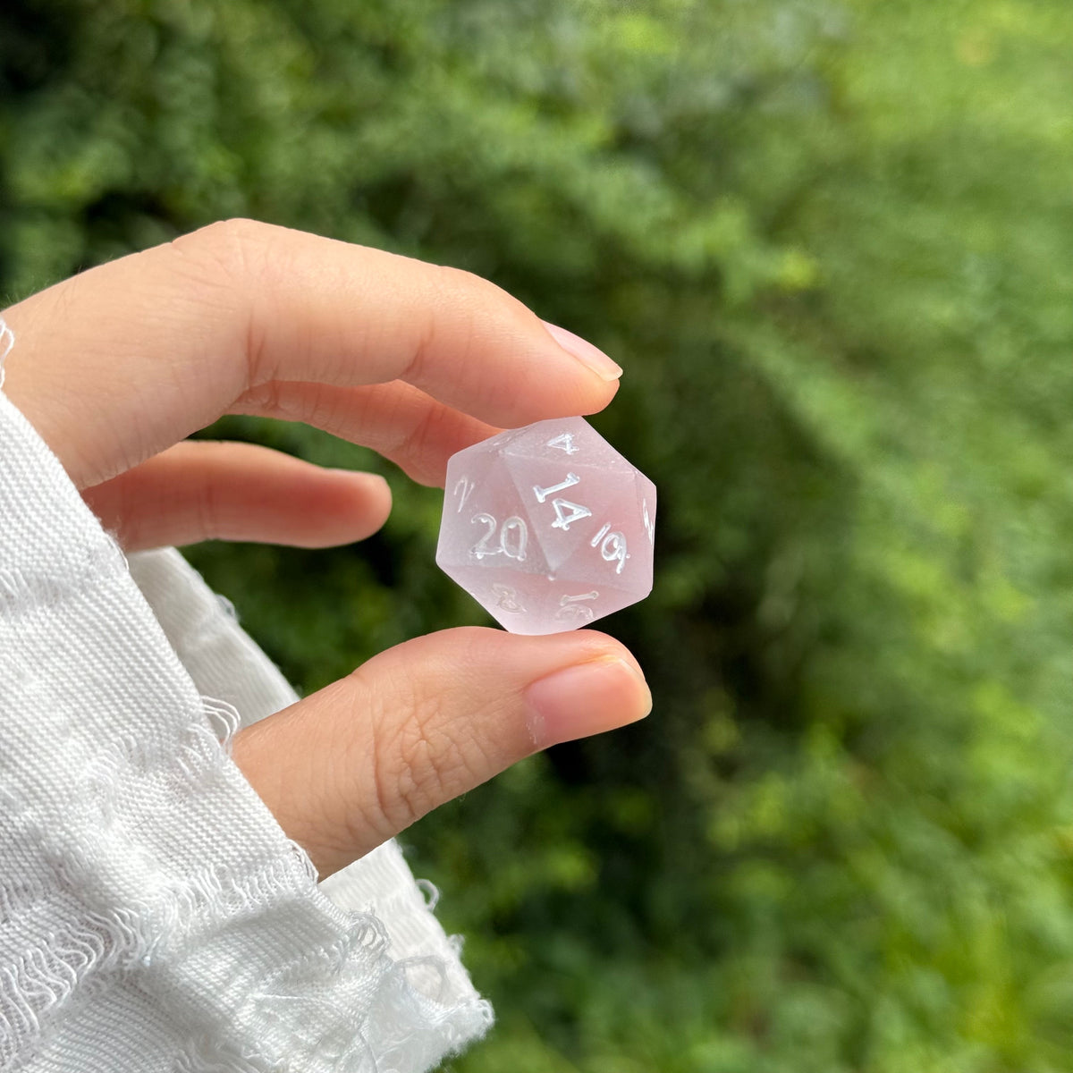 Handmade Pastel Candy Resin D&D Dice Set | Matte Polyhedral RPG Game Dice (DM Gift)