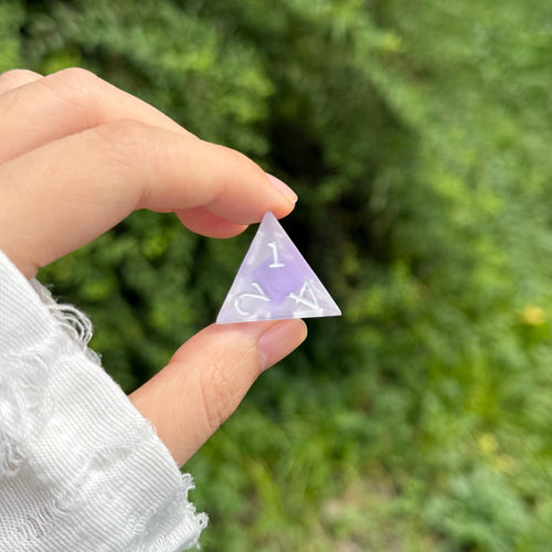 Handmade Pastel Candy Resin D&D Dice Set | Matte Polyhedral RPG Game Dice (DM Gift)