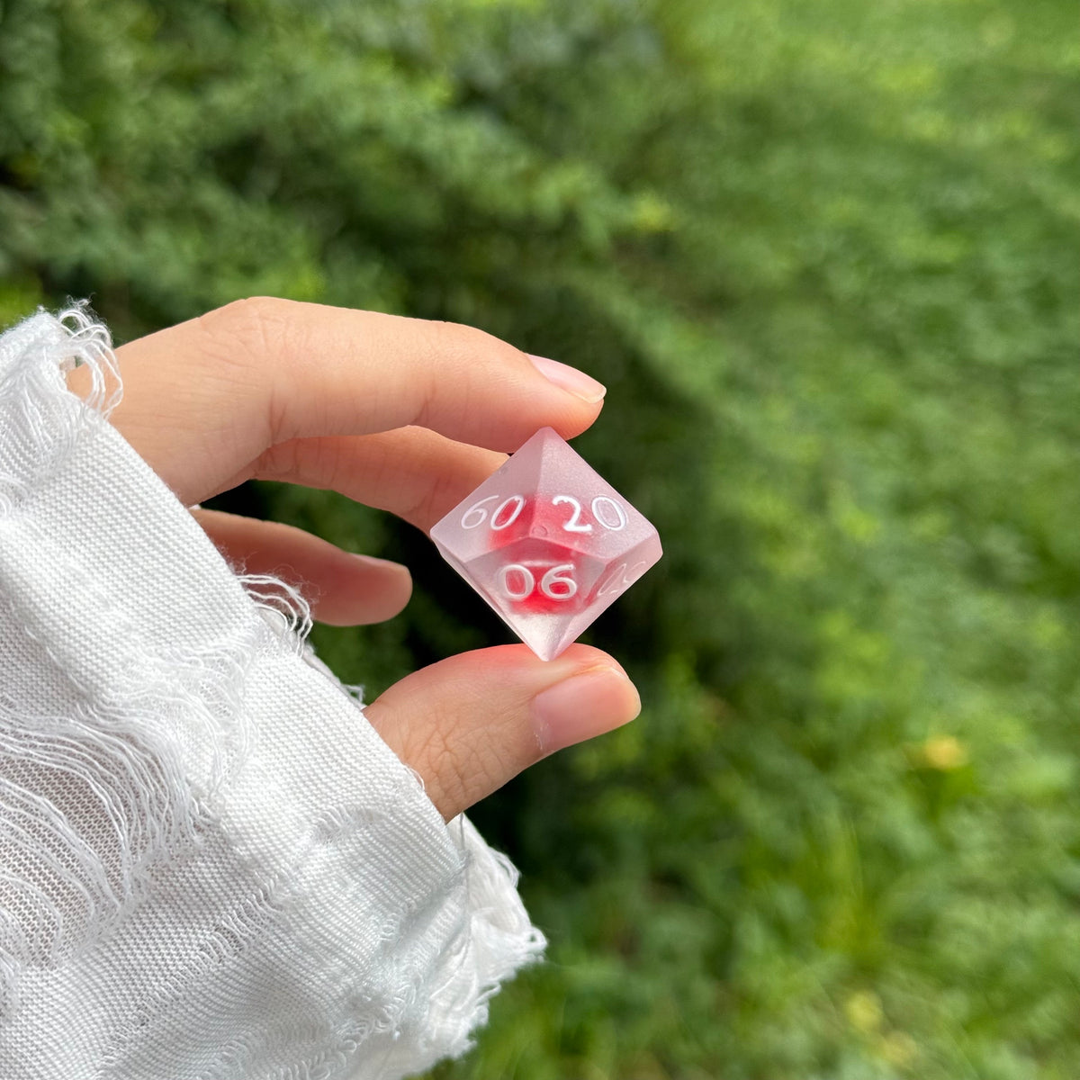 Handmade Pastel Candy Resin D&D Dice Set | Matte Polyhedral RPG Game Dice (DM Gift)